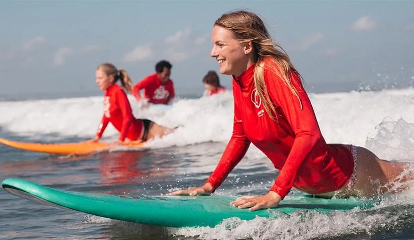 Beginner Surf Lessons at Bisa Surf, Uluwatu Bali